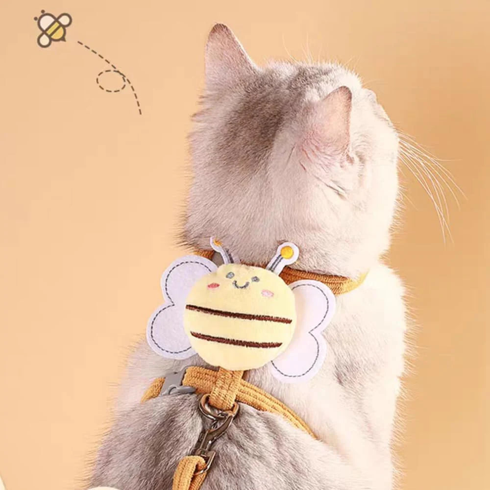 Cat Harness and Leash Set, Cat Harness Escape Proof, Rabbit Harness and Leash Set, Costumes for Cats and Bunny