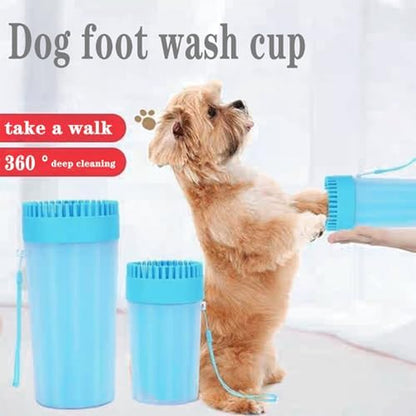 Mudbuster Portable Dog Paw Cleaner, Medium, Blue - Premium Quality Pet Supplies and Accessories