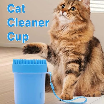Mudbuster Portable Dog Paw Cleaner, Medium, Blue - Premium Quality Pet Supplies and Accessories